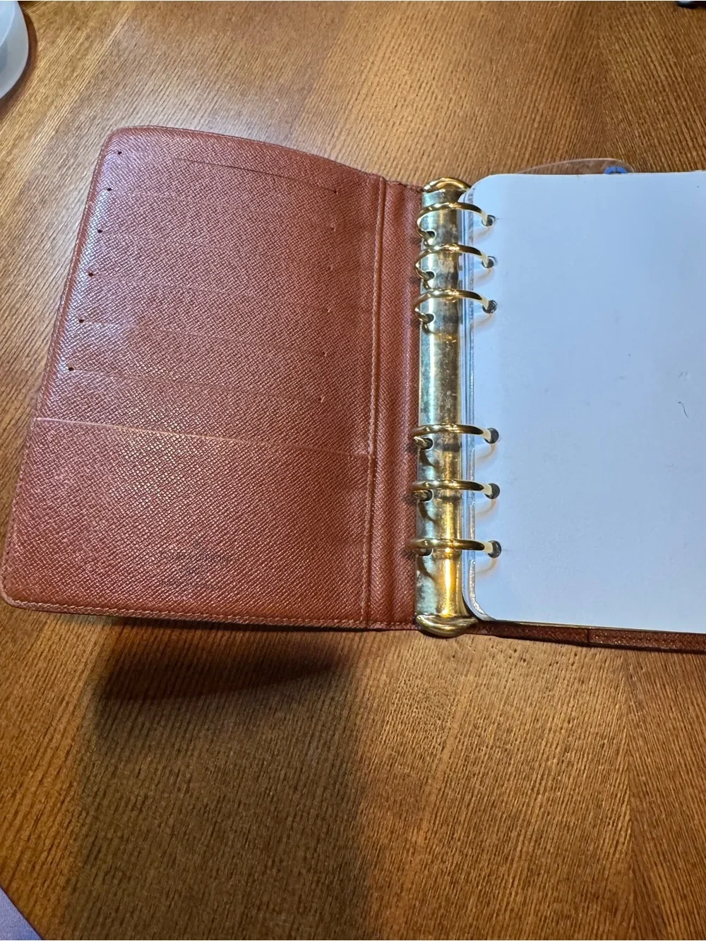 Louis Vuitton Monogram Agenda Cover in Brown and Gold